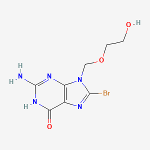 9-((2-Hydroxyethoxy)methyl)-8-bromoguanine