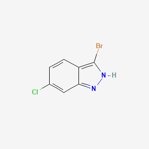 molecular formula C7H4BrClN2 B1292437 3-溴-6-氯-1H-吲唑 CAS No. 885521-34-6
