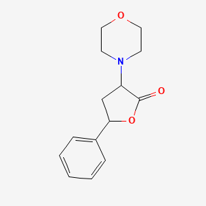 B12924401 3-(Morpholin-4-yl)-5-phenyldihydrofuran-2(3h)-one CAS No. 13983-53-4