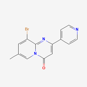 9-Bromo-7-methyl-2-(pyridin-4-yl)-4H-pyrido[1,2-a]pyrimidin-4-one