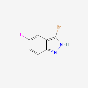 molecular formula C7H4BrIN2 B1292451 3-Bromo-5-yodo-1H-indazol CAS No. 885519-16-4