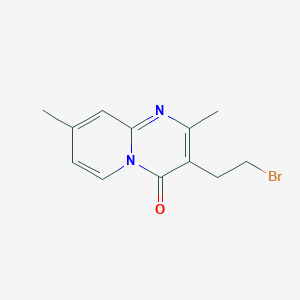 3-(2-Bromoethyl)-2,8-dimethyl-4h-pyrido[1,2-a]pyrimidin-4-one