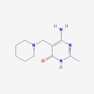 6-Amino-2-methyl-5-[(piperidin-1-yl)methyl]pyrimidin-4(1H)-one