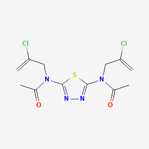 N,N'-(1,3,4-Thiadiazole-2,5-diyl)bis(N-(2-chloroallyl)acetamide)