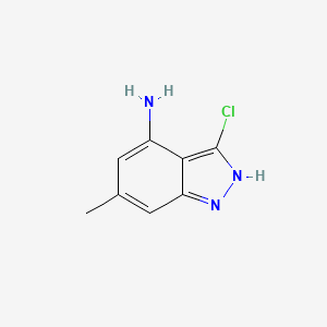 molecular formula C8H8ClN3 B1292467 3-chloro-6-methyl-2H-indazol-4-amine CAS No. 885520-97-8
