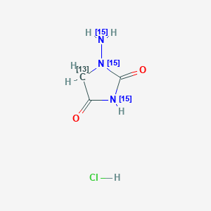 1-Aminohydantoin hydrochloride-13C,15N3