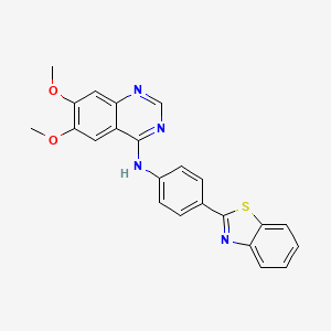 N-(4-(benzo[d]thiazol-2-yl)phenyl)-6,7-dimethoxyquinazolin-4-amine