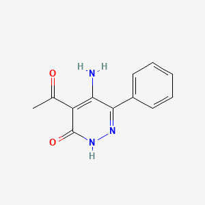 4-Acetyl-5-amino-6-phenylpyridazin-3(2H)-one