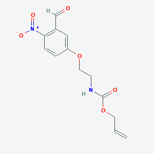 Allyl (2-(3-formyl-4-nitrophenoxy)ethyl)carbamate