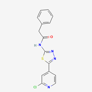 N-(5-(2-Chloropyridin-4-yl)-1,3,4-thiadiazol-2-yl)-2-phenylacetamide