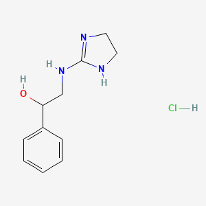 alpha-(((4,5-Dihydro-1H-imidazol-2-yl)amino)methyl)benzyl alcohol monohydrochloride