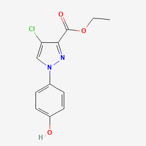 Ethyl 4-chloro-1-(4-hydroxyphenyl)-1H-pyrazole-3-carboxylate