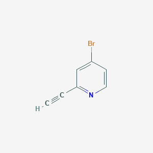 molecular formula C7H4BrN B1292493 4-Bromo-2-ethynylpyridine CAS No. 1196155-22-2
