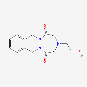 3-(2-Hydroxyethyl)-3,4,7,12-tetrahydro-1H-(1,2,5)triazepino(1,2-b)phthalazine-1,5(2H)-dione