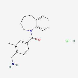 (4-(Aminomethyl)-3-methylphenyl)(2,3,4,5-tetrahydro-1H-benzo[b]azepin-1-yl)methanone hydrochloride