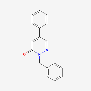 molecular formula C17H14N2O B12924946 2-Benzyl-5-phenylpyridazin-3(2H)-one CAS No. 825633-99-6