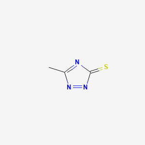 molecular formula C3H3N3S B12924947 3H-1,2,4-Triazole-3-thione, 5-methyl- CAS No. 5803-95-2