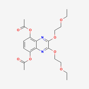 2,3-Bis(2-ethoxyethoxy)quinoxaline-5,8-diyl diacetate