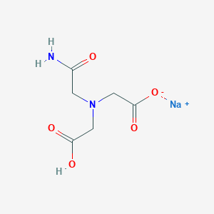molecular formula C6H9N2NaO5 B1292495 Sodium 2-((2-amino-2-oxoethyl)(carboxymethyl)amino)acetate CAS No. 7415-22-7