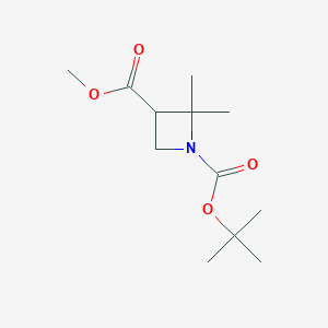 1-(tert-Butyl) 3-methyl 2,2-dimethylazetidine-1,3-dicarboxylate