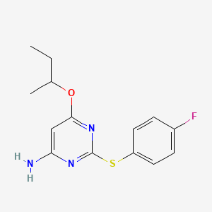 6-sec-Butoxy-2-(4-fluoro-phenylsulfanyl)-pyrimidin-4-ylamine