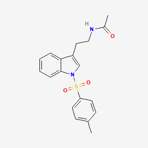 molecular formula C19H20N2O3S B12924973 N-{2-[1-(4-Methylbenzene-1-sulfonyl)-1H-indol-3-yl]ethyl}acetamide CAS No. 919787-20-5