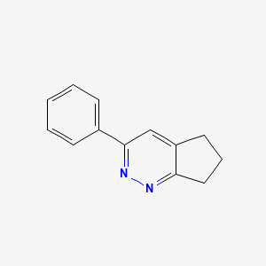 molecular formula C13H12N2 B12924980 3-Phenyl-6,7-dihydro-5H-cyclopenta[c]pyridazine CAS No. 34595-83-0