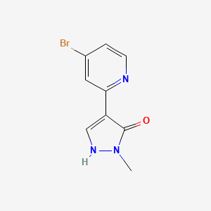 4-(4-Bromopyridin-2-yl)-1-methyl-1H-pyrazol-5-ol