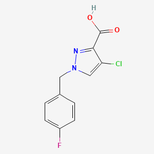 4-Chloro-1-(4-fluorobenzyl)-1H-pyrazole-3-carboxylic acid