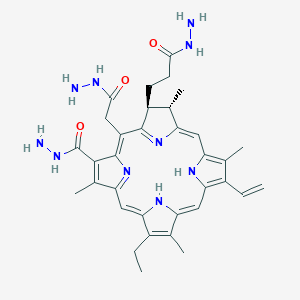 molecular formula C34H42N10O3 B12925103 Chlorin e6-NH-NH2 