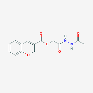 2-(2-Acetylhydrazinyl)-2-oxoethyl 2H-chromene-3-carboxylate