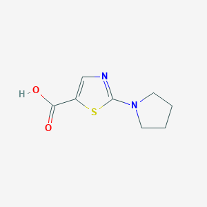 molecular formula C8H10N2O2S B1292512 2-(吡咯烷-1-基)噻唑-5-羧酸 CAS No. 941716-91-2