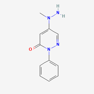 5-(1-Methylhydrazinyl)-2-phenylpyridazin-3(2H)-one