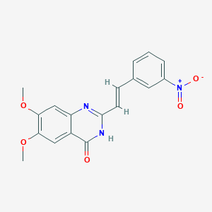 6,7-Dimethoxy-2-(3-nitrostyryl)quinazolin-4(3H)-one