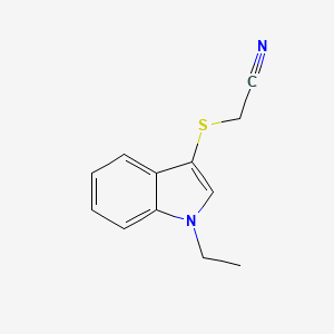 [(1-Ethyl-1H-indol-3-yl)sulfanyl]acetonitrile