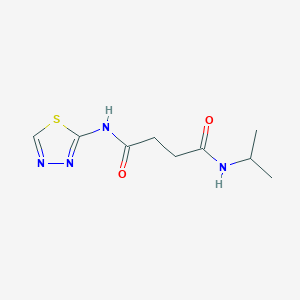 molecular formula C9H14N4O2S B12925166 N-Isopropyl-N'-(1,3,4-thiadiazol-2-yl)succinamide CAS No. 107811-27-8