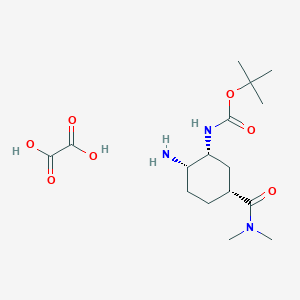 tert-Butyl ((1R,2S,5R)-2-amino-5-(dimethylcarbamoyl)cyclohexyl)carbamate oxalate