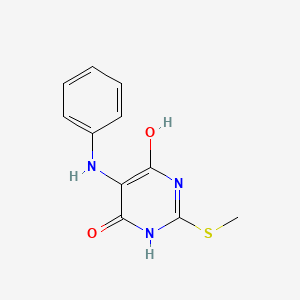 6-Hydroxy-2-(methylthio)-5-(phenylamino)pyrimidin-4(3H)-one