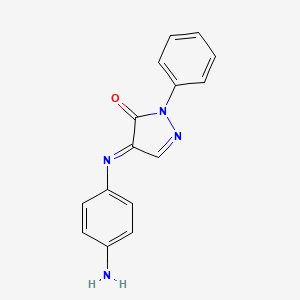 (4E)-4-[(4-Aminophenyl)imino]-2-phenyl-2,4-dihydro-3H-pyrazol-3-one