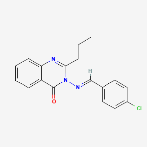 3-((4-Chlorobenzylidene)amino)-2-propylquinazolin-4(3H)-one