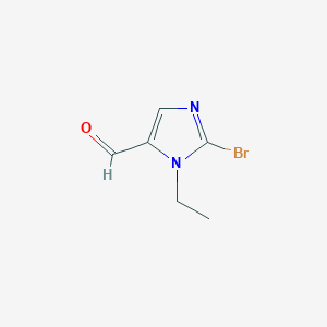 molecular formula C6H7BrN2O B12925284 2-Bromo-1-ethyl-1H-imidazole-5-carbaldehyde 