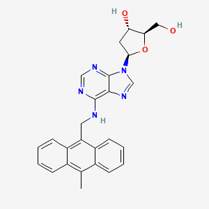 (2R,3S,5R)-2-(Hydroxymethyl)-5-(6-(((10-methylanthracen-9-yl)methyl)amino)-9H-purin-9-yl)tetrahydrofuran-3-ol