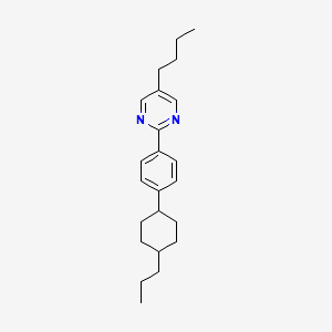 molecular formula C23H32N2 B12925340 5-Butyl-2-[4-(4-propylcyclohexyl)phenyl]pyrimidine CAS No. 98495-18-2