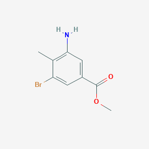 molecular formula C9H10BrNO2 B1292537 Methyl 3-amino-5-bromo-4-methylbenzoate CAS No. 223519-11-7