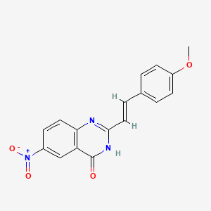 2-(4-Methoxystyryl)-6-nitroquinazolin-4(1H)-one