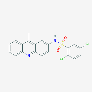 2,5-dichloro-N-(9-methylacridin-2-yl)benzenesulfonamide