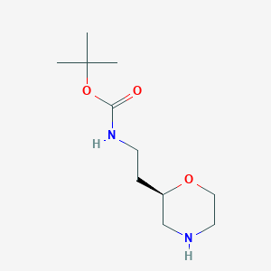 molecular formula C11H22N2O3 B12925433 (S)-tert-butyl 2-(morpholin-2-yl)ethylcarbamate 