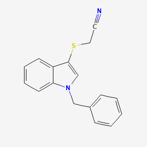 [(1-Benzyl-1H-indol-3-yl)sulfanyl]acetonitrile