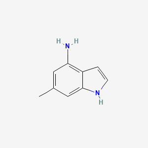 molecular formula C9H10N2 B1292548 6-甲基-1H-吲哚-4-胺 CAS No. 885520-81-0