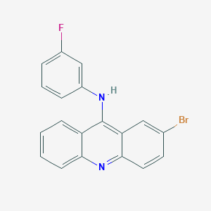 molecular formula C19H12BrFN2 B12925480 2-Bromo-N-(3-fluorophenyl)acridin-9-amine CAS No. 62383-15-7